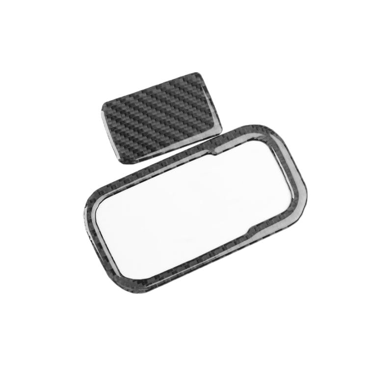 Black carbon-fiber handle panel sticker with separate small backing piece