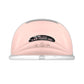 Wearable breast pump front view with pink cover, LED-style control panel, and bar