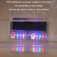 Waterproof solar LED warning light module with clear housing and multicolor LED glow