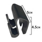 Black glove box hook bracket with dual slots and 5 cm length