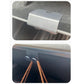 Gray glove box hook piece and installed clip on glove box ledge