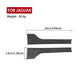 Black carbon-fiber style door side panel sticker, 24cm x 5.8cm