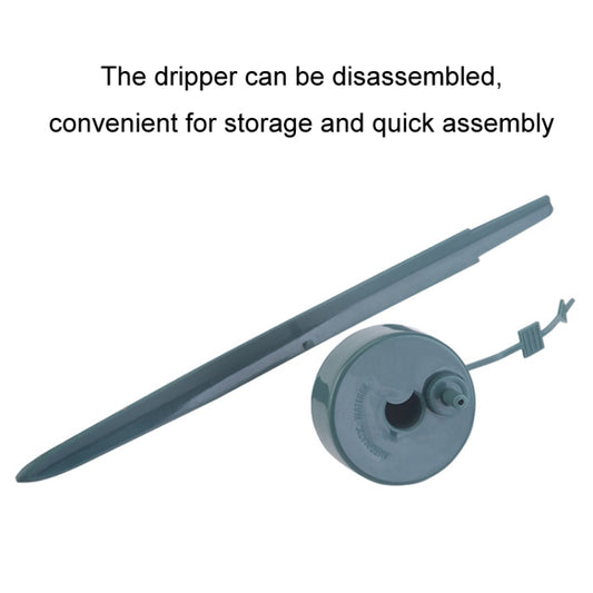 Automatic flower watering device dripper canister with rod and connector