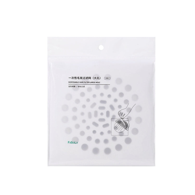 FASOLA disposable non-woven floor drain filter sticker, large hole perforations