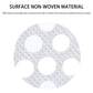 Round disposable non-woven drain filter sticker with clustered perforation holes