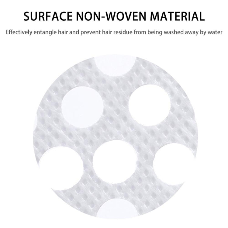 Round disposable non-woven drain filter sticker with clustered perforation holes