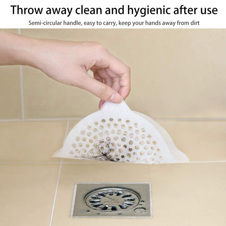 Semi-circular disposable non-woven drain filter sticker with carry handle