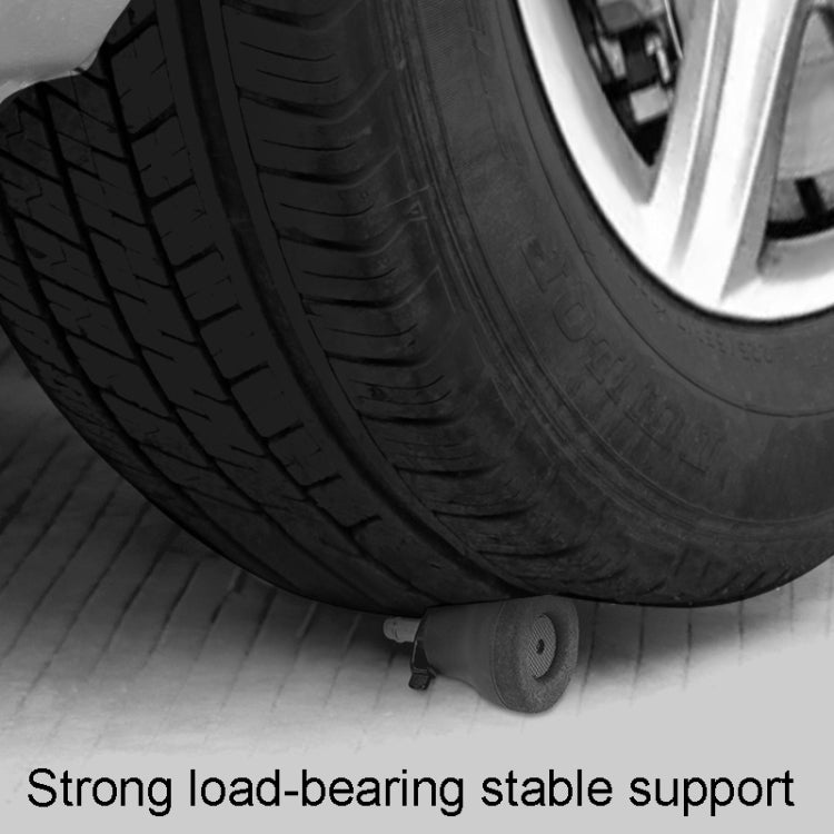 Black roller cushion slip on caster wheel with textured grip surface