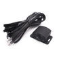 Subwoofer volume adjuster remote with wiring harness and mounting bracket, black