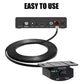 Sub level volume control knob with cable and mounting plate, black