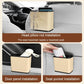 Car seatback hanging dustbin storage box with headrest and door mounting clips