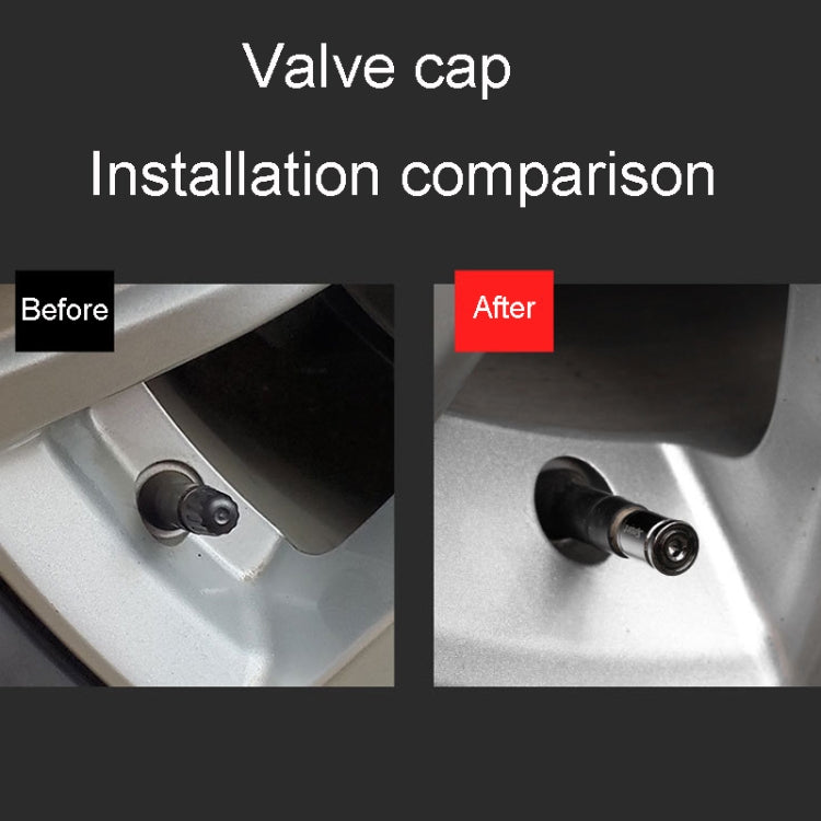 Anti-theft tire valve cap installed on wheel valve stem