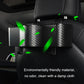 Rear seat hanging storage box with carbon-fiber texture, mounted between seats