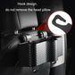 Seat back hanging box with rigid hook mounts and carbon-fiber front panel