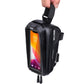 WILD MAN MS66 bike front phone bag with clear touch-screen window and carry strap, black