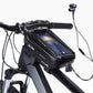 WILD MAN MS66 bike front phone bag mounted on handlebars with touch-screen window, black