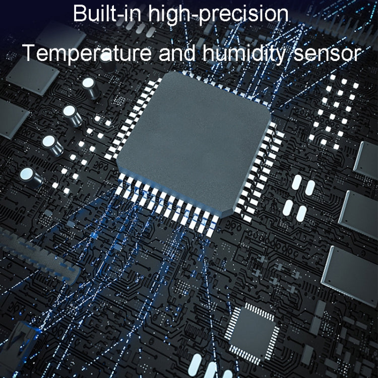 Temperature and humidity sensor chip on a circuit board