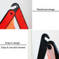 Emergency triangle warning sign with snap-in hinge points and reinforced reflective edges