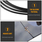 Black silicone skylight sealing strip close-up with elastic trim