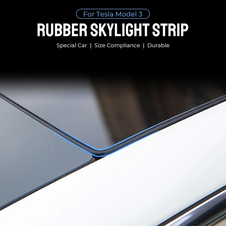 Rubber skylight sealing strip installed along roof window edge