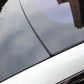 Installed rubber skylight sealing strip along glass edge