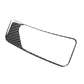Interior door handle sticker overlay with black carbon-fiber style border