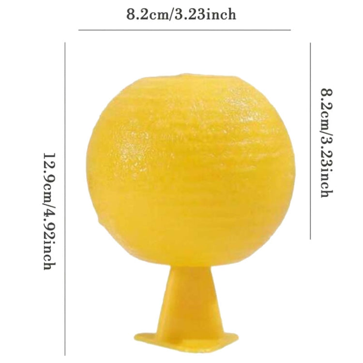 Yellow sticky insect trap ball on base, size 8.2 cm