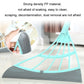 Hair cleaning broom head in teal mesh with gray scraper plate and cleaning bristles