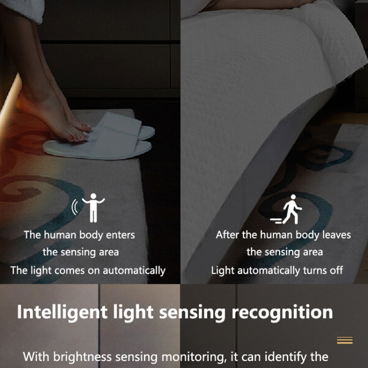 LED body sensor light strip, turns on when human enters sensing area