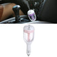 Pink car humidifier spray device with glass tank and car-charger plug