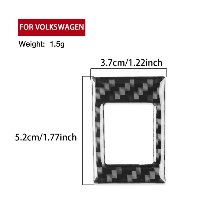 Black carbon-fiber effect square sticker trim with white inner window