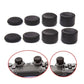 Black silicone joystick caps with textured domes; set shown on a gamepad joystick