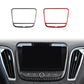 Carbon-fiber navigation panel trim sticker, black and red variants