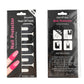 U-shaped nail protector stickers pack with instructions on the back, 10 pcs per sheet