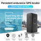 Black GPS locator with strong magnetic adsorption and long-standby design