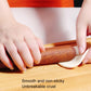 Red wooden rolling pin for dough, smooth non-sticky rolling surface