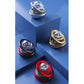 Set of rotating solar car aromatherapy ornaments in blue, gold, black, and red