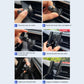 Snap-on car air outlet phone bracket installation shown with vent clip parts