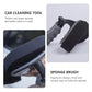 Curved sponge brush with thick black foam pad and ergonomic gray grip