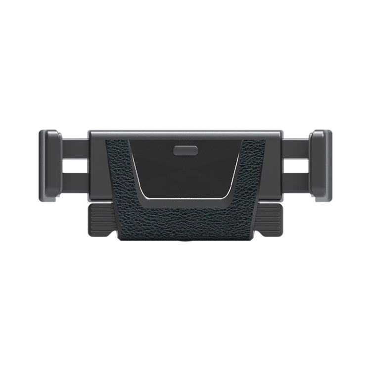 Black car air vent phone mount bracket with central cradle and spring clips