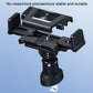 Black phone car mount bracket with textured cradle and adjustable joint