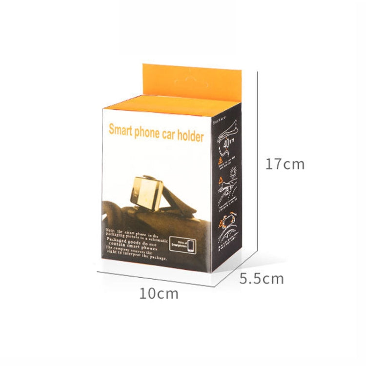 Car smartphone holder retail box packaging with size dimensions for the mount