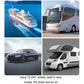Vehicle use collage showing cruise ship, car, and RV for mobile phone charging