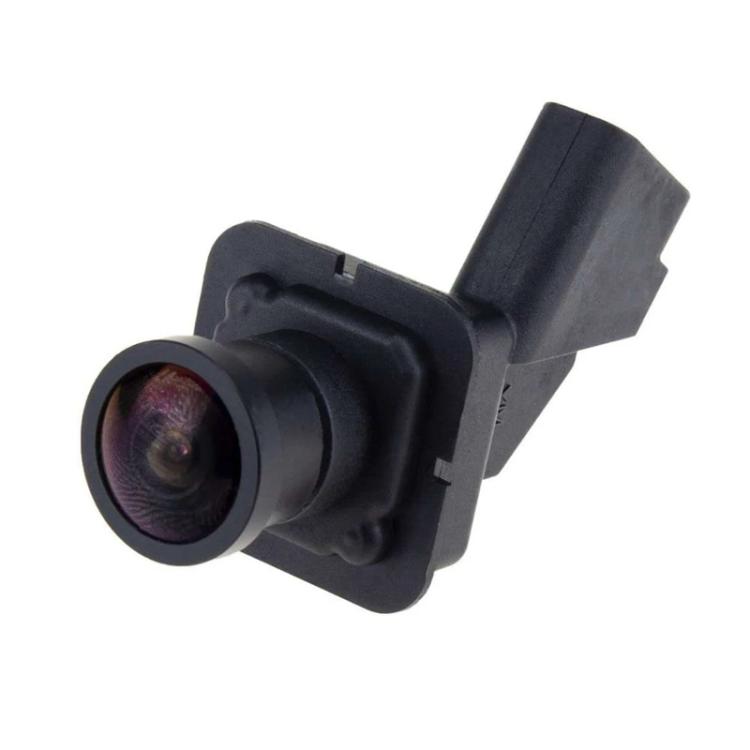 Reversing assist camera with lens and black mounting bracket
