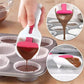 Cupcake batter scoop spoon filling liners with brown batter, white and pink
