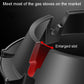 Gas stove windscreen cover with widened vent slot and raised edge tabs