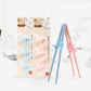 3-pack children’s chopstick grip correctors in blue and pink, with practice chopsticks