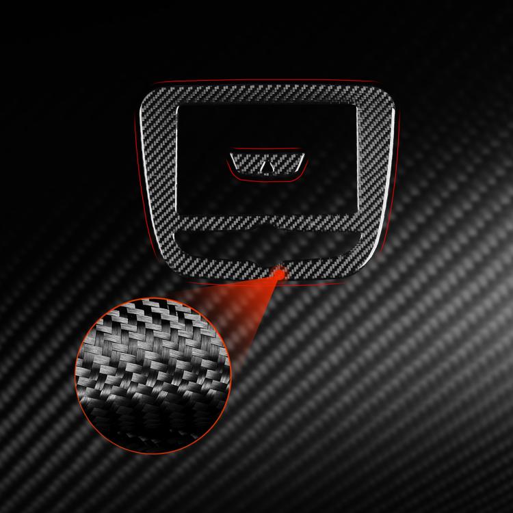 Carbon-fiber texture navigation bezel sticker with small center cutout detail