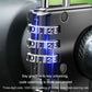 Black combination padlock close-up with numbered dials and blue-tinged highlight