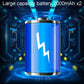 Battery pack graphic with lightning icon for portable car tire inflator